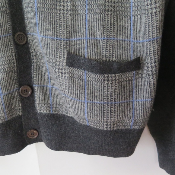 Polo Golf Merino Cardigan, Glen Check Pattern - Picture 6 of 12